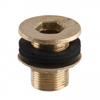 Врізання в бак Ø25 латунне 3/4″ЗР ливарне 1662Б (000017043)