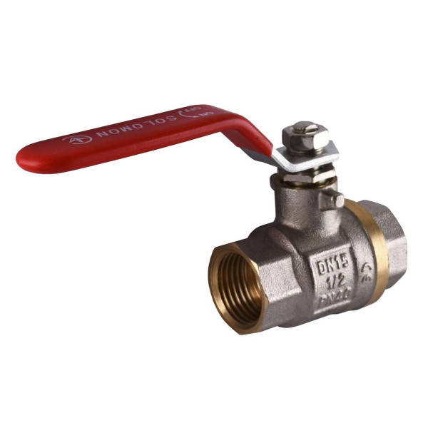 Кран кульовий прямий SOLOMON 1/2″ ВВ КР PN40 B1001 (000015014)