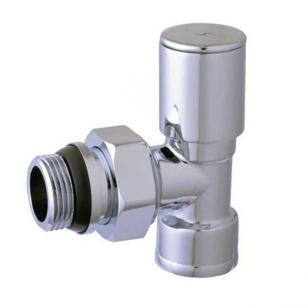 Кран вентильний кутовий з американкою SOLOMON 3/4″ CHROM 1855 з ущільнювачем (000015268)