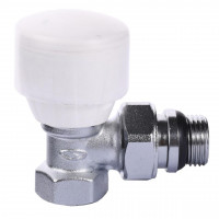 Кран радіаторний кутовий SOLOMON 1/2″ з гумовим ущільнювачем 160404 верх (000012102)