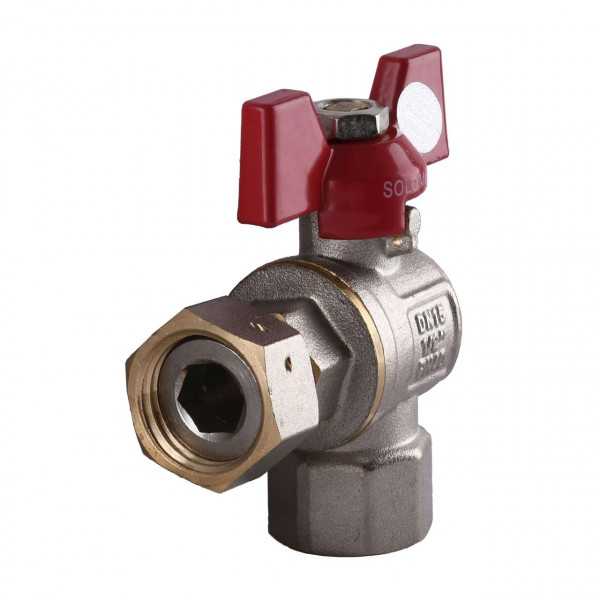 Кран кульовий кутовий з накидною гайкою SOLOMON 1/2″ ВВ PN40 160401 (000012104)