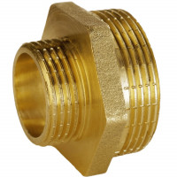 Ніпель редукційний латунний 1 1/2″ЗР х 1″ЗР штампований А0509А VA (000010733)