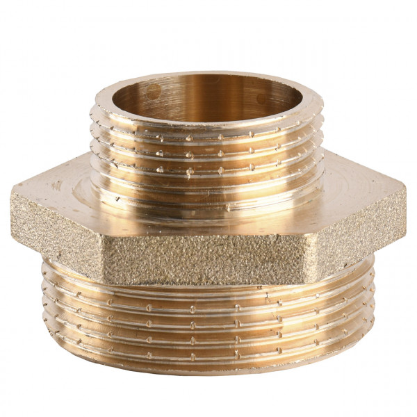Ніпель редукційний латунний 1 1/2″ЗР х 1″ЗР штампований А0509А VA (000010733)