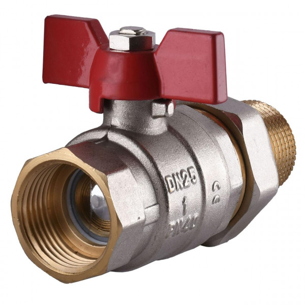 Кран кульовий прямий з американкою SOLOMON 1″ ПОСИЛЕНИЙ 0021042 (000000930)