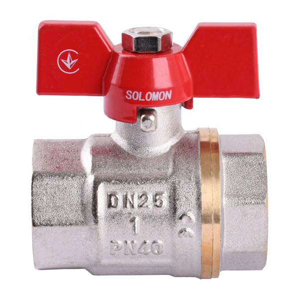 Кран кульовий прямий SOLOMON 1″ ВВ КБ PN40 В1007 (000001407)