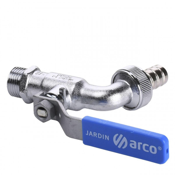 Кран ARCO кульовий для поливу 1/2″ 0413 NANO AntiLime довга ручка (000004854)