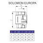 Клапан зворотного ходу води SOLOMON 3/4 ″ EUROPA 6026 лат. шток (000005197)