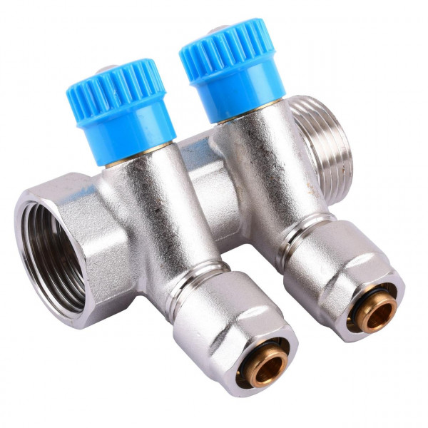 Коллектор CRISTAL 1Gх1/2 *16 - 2-ой (под 35*) з перекриттям (NM-1016) (000004810)