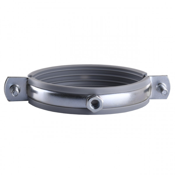 Хомут в зборi CR 3″ (85-94мм) з гвинтом-шурупом 8*100 та дюбелем в уп., сірий (000007349)