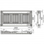 Радіатор сталевий панельний KALDE 11 низ/справа 500х1800 (без OUTER) (000010968)