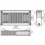 Радіатор сталевий панельний OPTIMUM 22 бок 500х1000 (000013162)