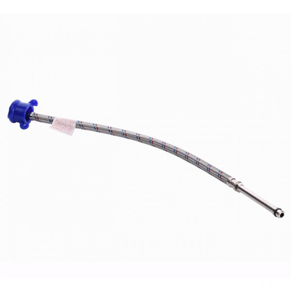 Шланг для змішувача Solomon (нерж.) М10х1/2″ 0,5м HY6201 A LONG-штуцер 70мм (000008011)