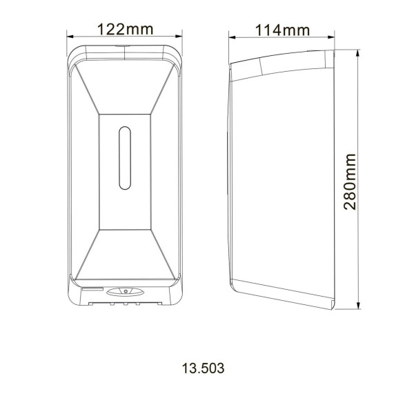 Дозатор сенсорний для антисептика HOTEC 13.503 ABS White (000020521)