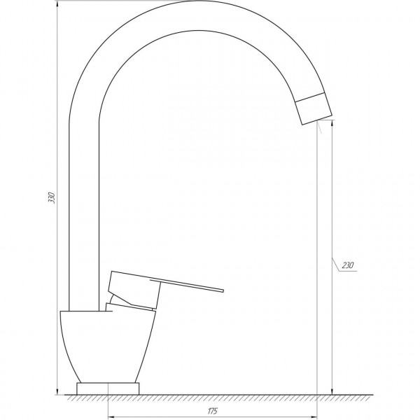 Змішувач для кухні MixMIRA MAIN MSM-203S (000020483)