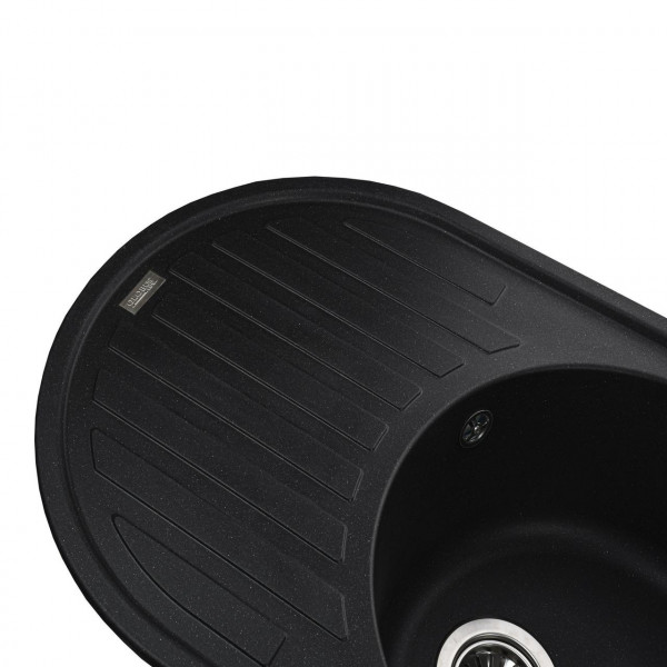 Гранітна мийка Globus Lux OHARA чорний металік 770х500мм-А0001 (000021081)