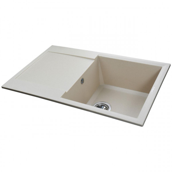 Гранітна мийка Globus Lux KOMO слонова кiстка 790х500 (000021040)