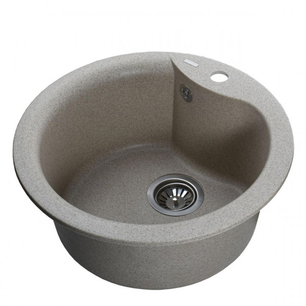 Гранітна мийка Globus Lux ORTA мигдаль 485мм-А0008 (000021052)