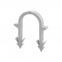 Гарпун-скоба для кріплення труби теплої підлоги Ø16 довжина 40мм біла (уп.100шт) (000007958)