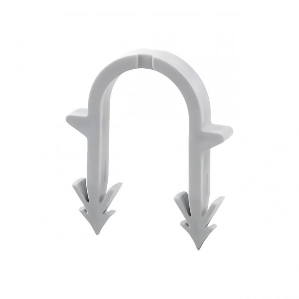 Гарпун-скоба для кріплення труби теплої підлоги Ø16 довжина 40мм біла (уп.100шт) (000007958)