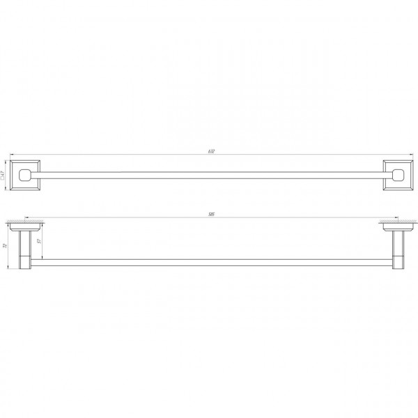 Тримач рушників TOPAZ TKB 9912/60 (000021226)