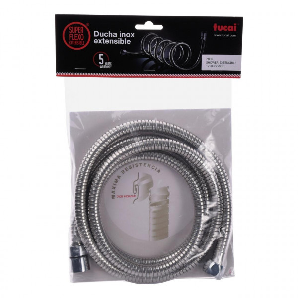 Шланг душовий TUCAI FlexoInoxExtensible 175-225см (2830) (000004470)