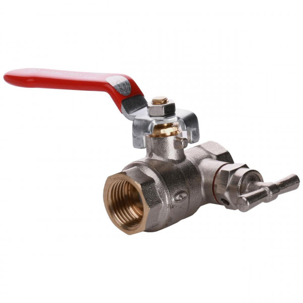 Кран кульовий повнопрохiдний зі спускником повітря SOLOMON 1/2″ B1018 (000001901)