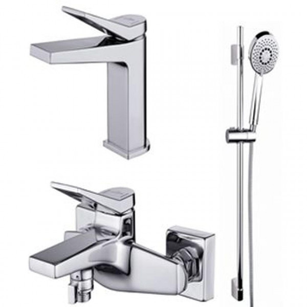 Комплект змішувачів для ванної кімнати Cersanit 3в1 B247 (000021654)