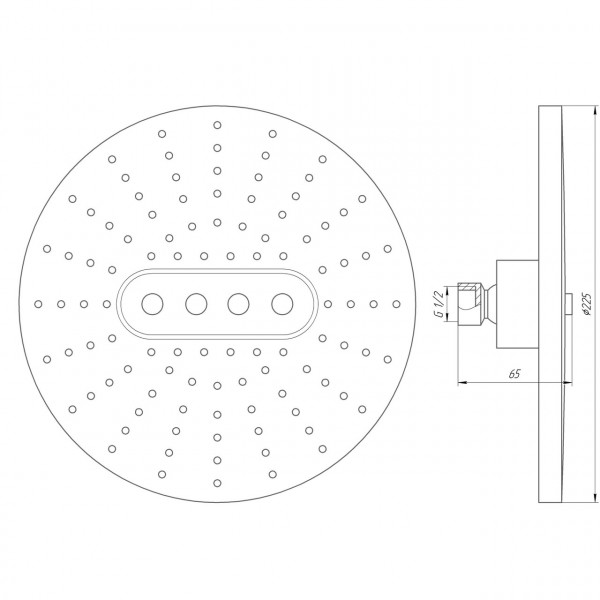 Душова лійка Globus Lux SD07A (000014995)