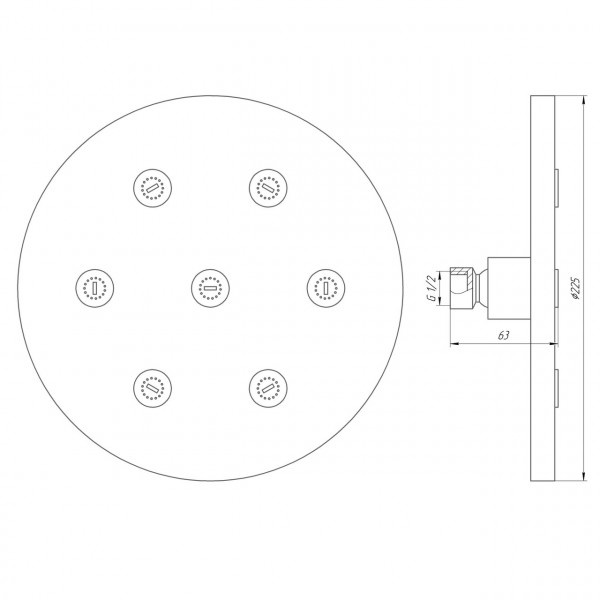 Душова лійка Globus Lux SD08A (000019296)
