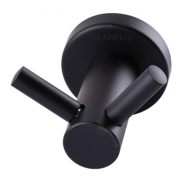 Гачок подвійний Globus Lux BS8415 чорний матовий SUS304 (000021193)