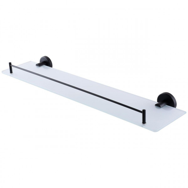 Полиця Globus Lux BS8427 чорна матова, матове скло SUS304 (000021194)