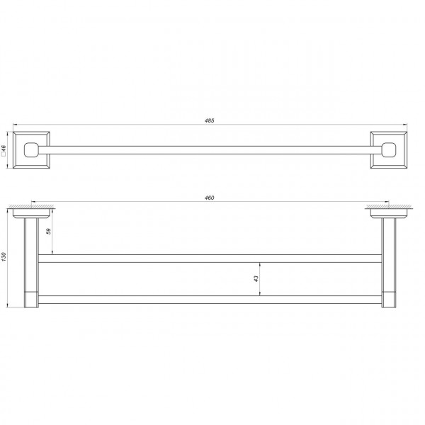 Тримач рушників TOPAZ TKB 9911/45 (000021224)