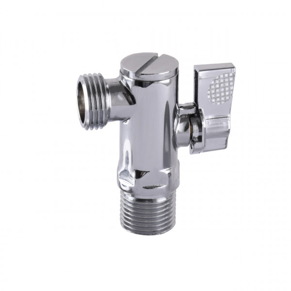 Кран кульовий кутовий з фільтром SOLOMON 1/2″x1/2″ А7041(7043) (000001161)