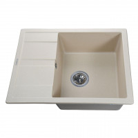 Гранітна мийка Globus Lux ONE слонова кiстка 650х500 (000021067)