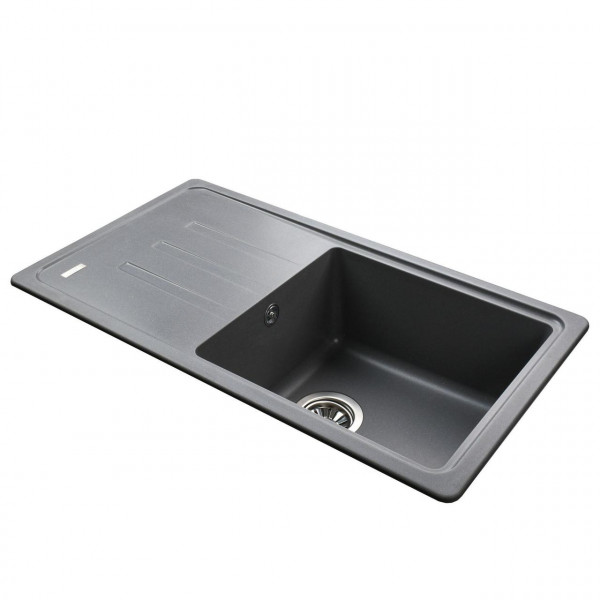 Гранітна мийка Globus Lux LUGANO сірий металік 780х435мм-А0003 (000021501)